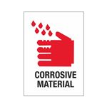 Corrosive Material 10" x 14" Sign